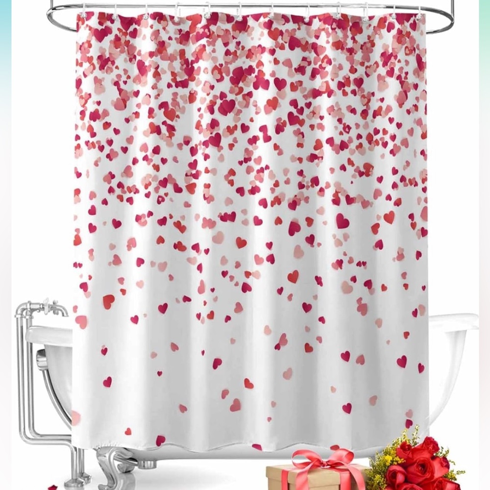 Valentines Shower Curtain